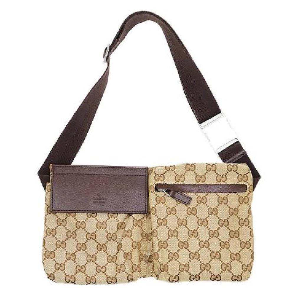 Gucci Vintage Pre-owned GG Canvas Skuldertaske - Vintage - unisex - Beige - ONE SIZE - Uld