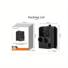 TEMU Magnetic Mount For 3 Clip Holder Mount Cycling/v-log/tabletop Action For Dji Pocket 3 Camera Accessories