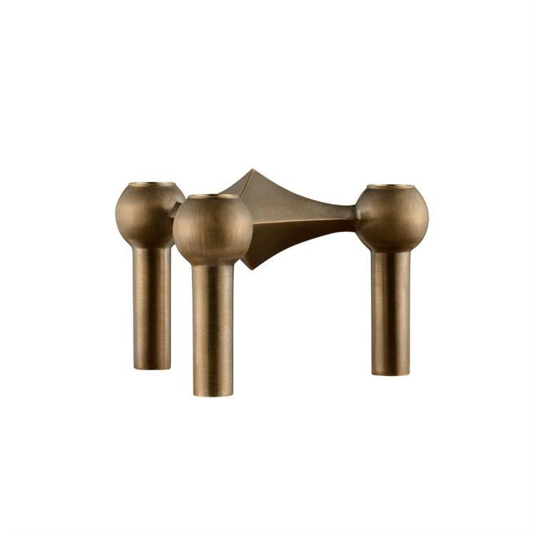 STOFF Nagel Lysestage  Bronzed Brass Single
