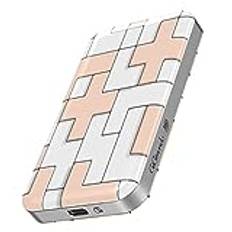 GiGimundo Bärbar SSD 512 GB, USB3.2 Gen2×2 Extrene bärbar SSD 20 Gbps, BIS zu 2.000 MB/s USBC extern solid state drive, julklapp/födelsedagspresent till henne, TS-serien (512 GB)