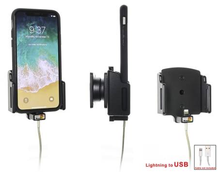 Brodit Hållare för Kabelanslutning, Apple iPhone 11/X/XR/Xs