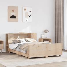 vidaXL sengeramme uden madras 120x190 cm massivt fyrretræ