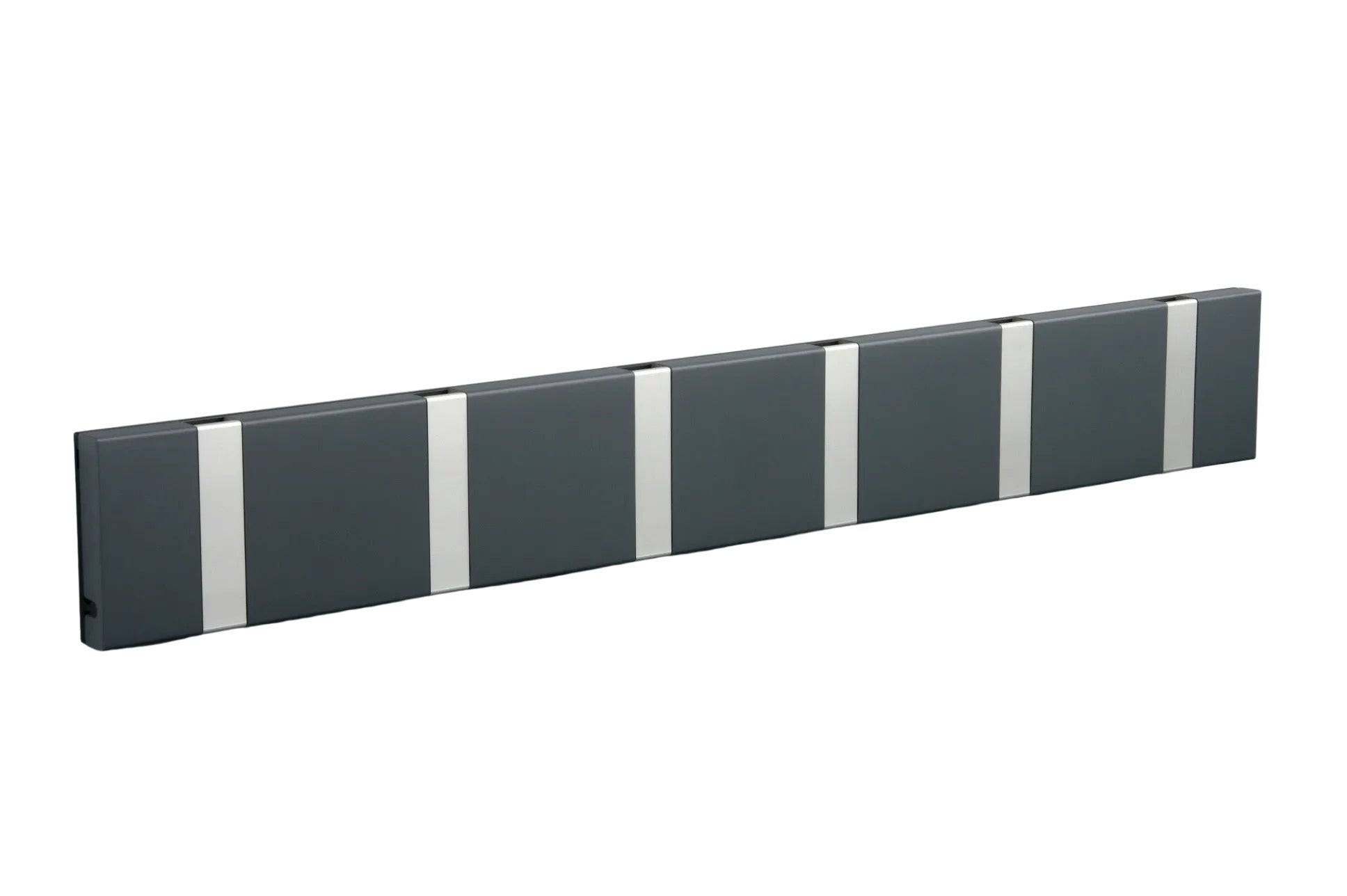 Knax - Knax 6 knagerække - Anthracite / Aluminium