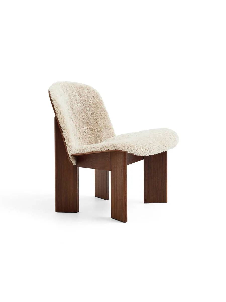 Chisel Lounge Chair m/polstring fra Hay Lakeret valnød - Mohawi 21 - Jacobsen Plus