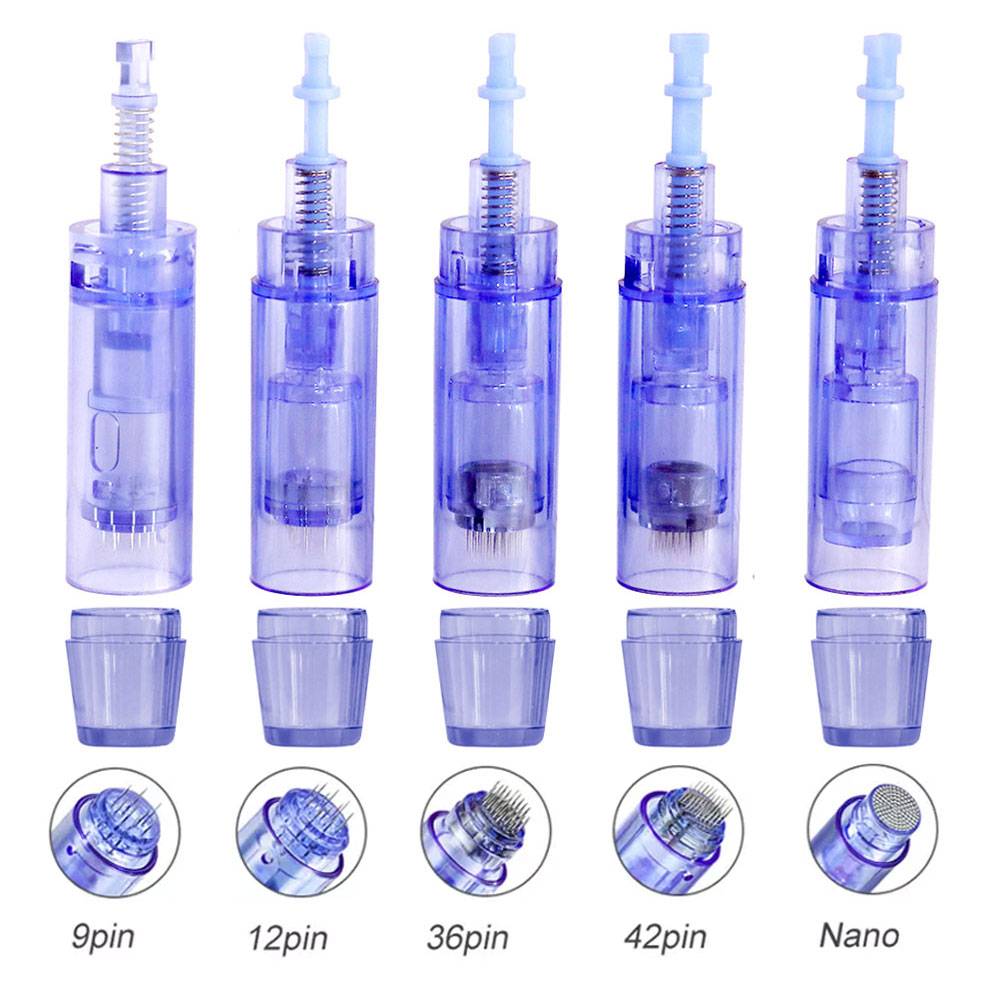 Blue Nano Derma Pen Mirconeedling Cartridges Dermapen Micro Needle Derma Pen For Skin Care A1 Skin Care