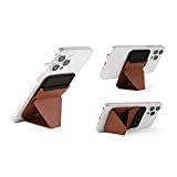 MOFT Magnetisk Plånbok för iPhone 15 14 13 12-serien, Magnetiskt Telefonstativ i Veganläder Korthållare med 3 visningsvinklar, Förbättrad Magnetisk Styrka