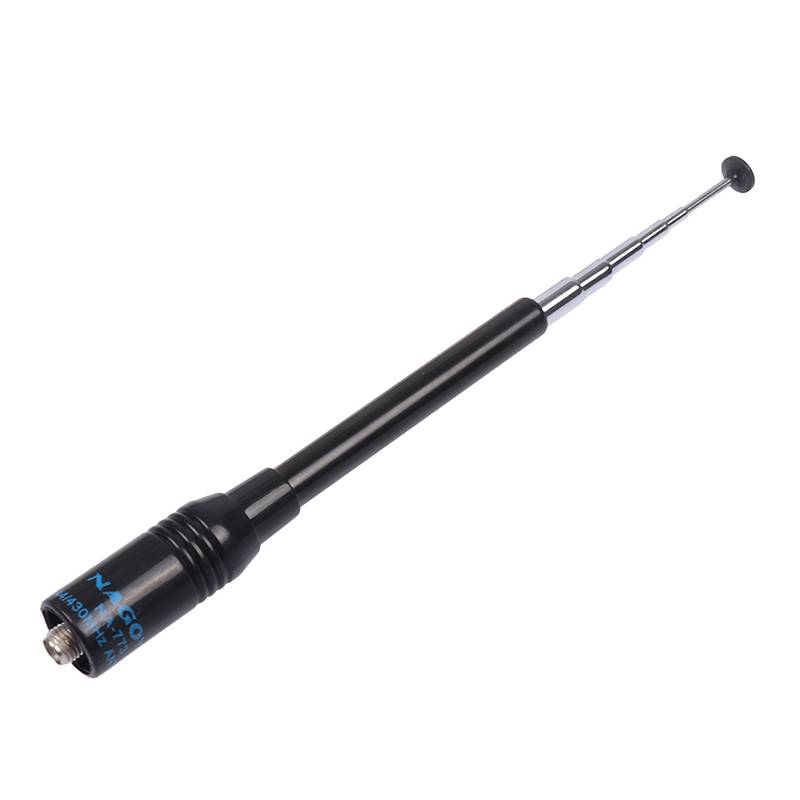 New NA-773 SMA-F UHF+VHF Handheld Telescopic Antenna for BAOFENG UV-5R/82/B5/B6 888S