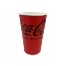 Papbæger 40 cl Coca Cola Ø90x130 mm Kolddriksbæger,50 stk/ps - (1000 stk.)