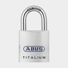 Hänglås ABUS 80TI/40HB40, med lång bygel, Ø7 mm, silver