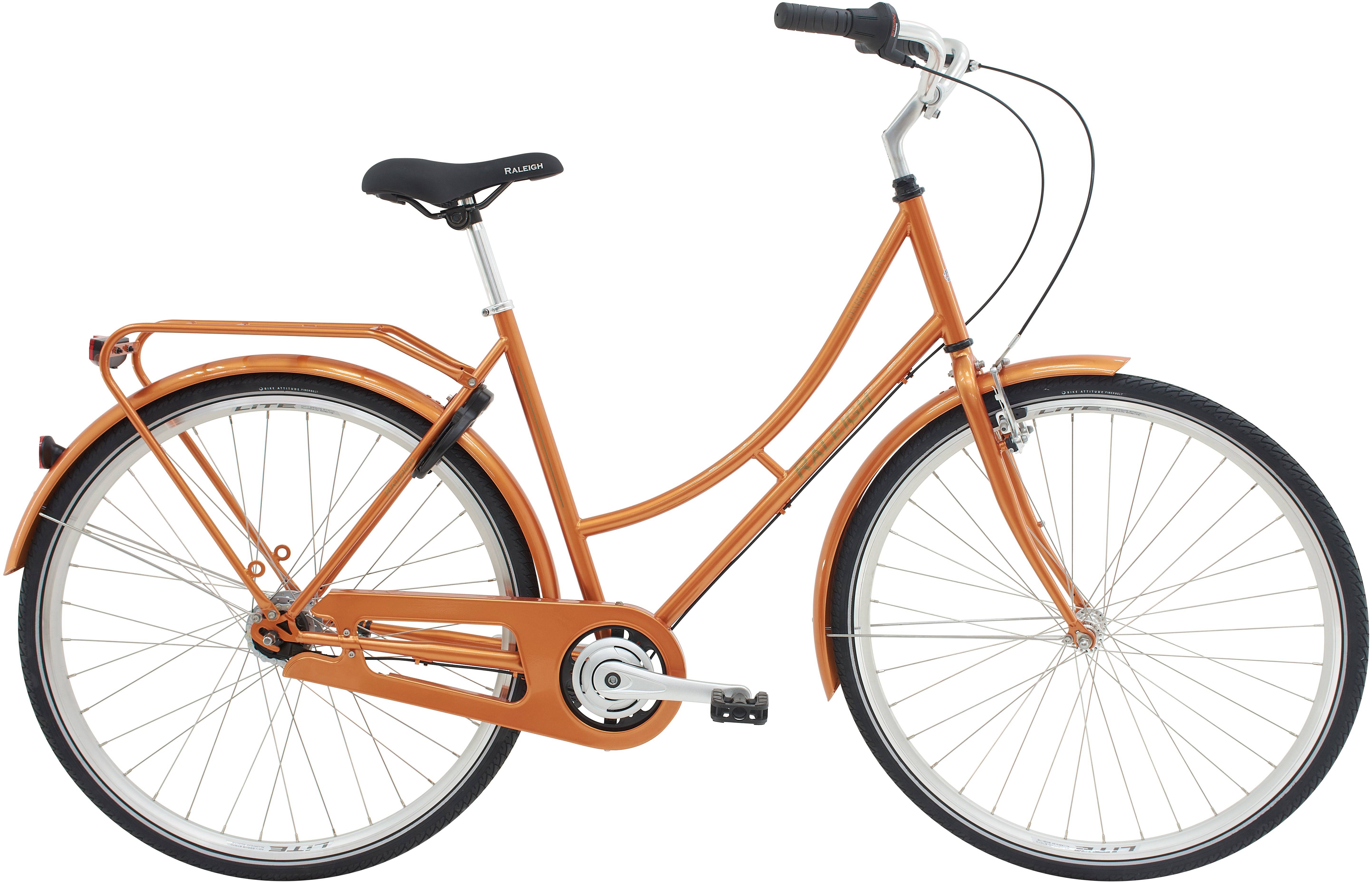 Raleigh Darlington Dame 7 Gear Blank Mørk Orange - 2027