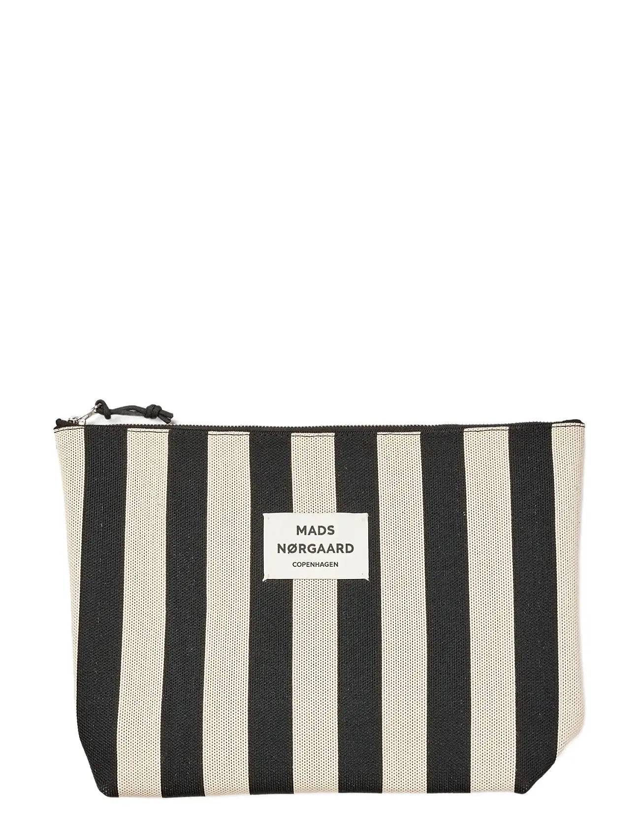 Mads Nørgaard Knit Stripe Hilden Toiletry Bag - Black - ONE SIZE