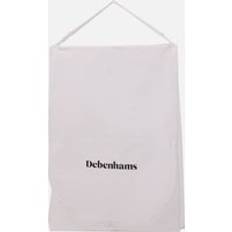 White Material Garment Bag, White - One Size