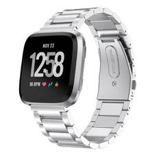 Metallarmband Fitbit Versa/Versa Lite/Versa 2 silver