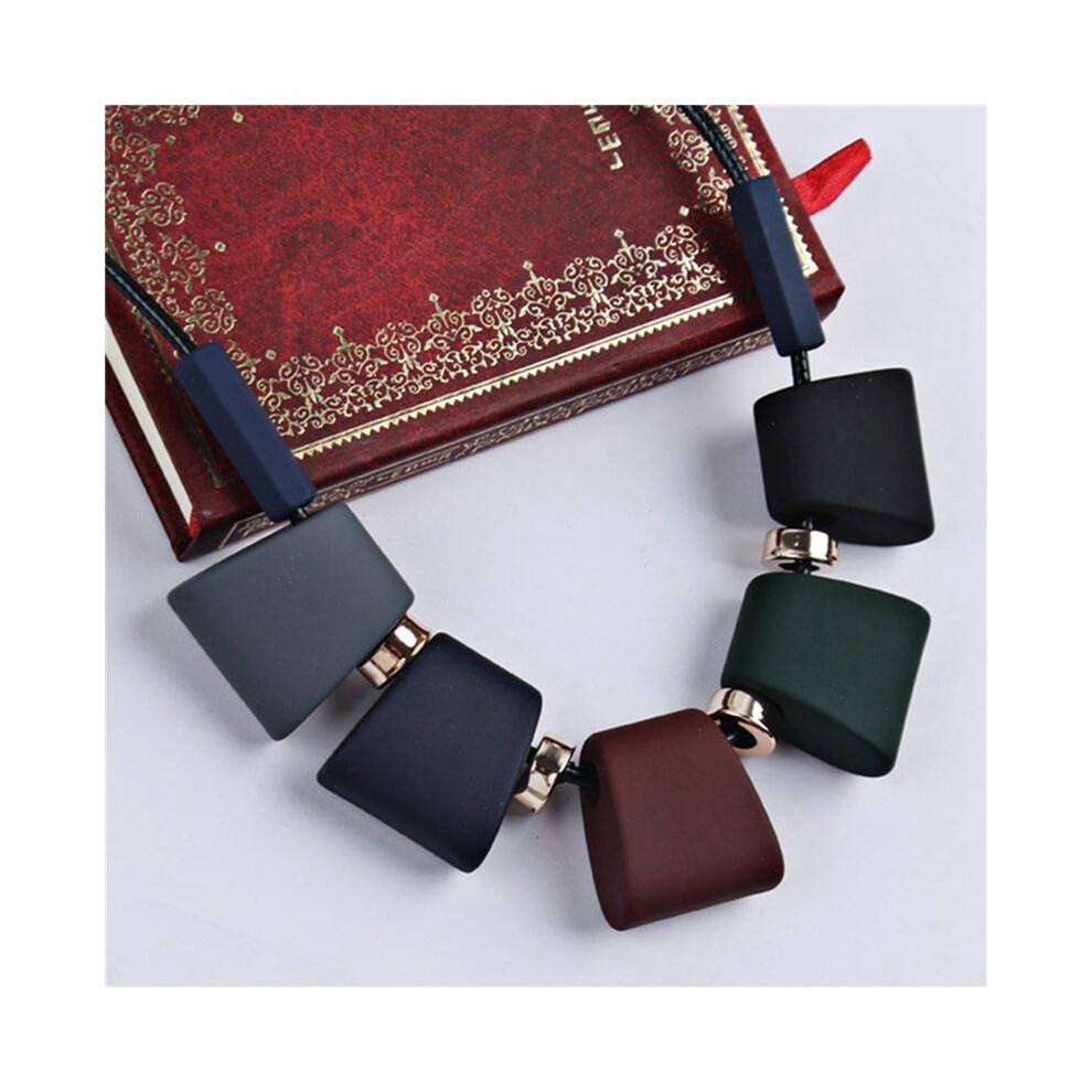 2X Women's Necklace Sweater Chain Necklaces Colorful Beaded Choker Necklace for Women Necklace Wife Jewelry