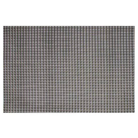 Sæt med 4 dækkeservietter, 45 × 30 cm, sort og guld