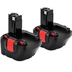 2-pack Shentec 12 V 3,5 Ah Ni-MH ersättningsbatteri för Bosch BAT043 BAT045 BAT120 BAT139 2607335542 260733526 2607335274 2607335709 för Bosch GSR 12-12-12-12-12-12-pack 2 12 V E-2 PSR 12 GSB 12VE-2