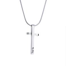 Efva Attling Little Simon Cross Pendant 45 CM - SILVER