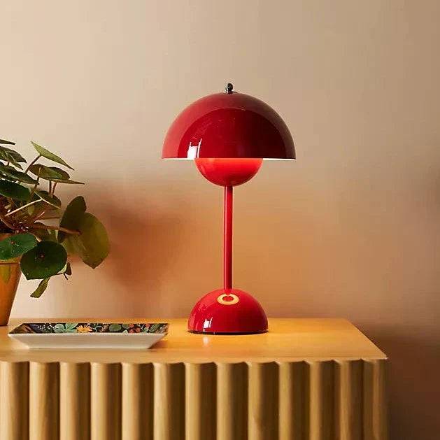 LunarGlow Bordslampa - Dimbart LED-belysning för varje inredning - Röd
