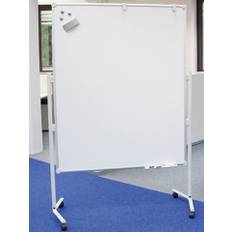 Whiteboardtavle, mobil, kan skrive på begge sider - 150 x 120cm eller 120 x 150cm