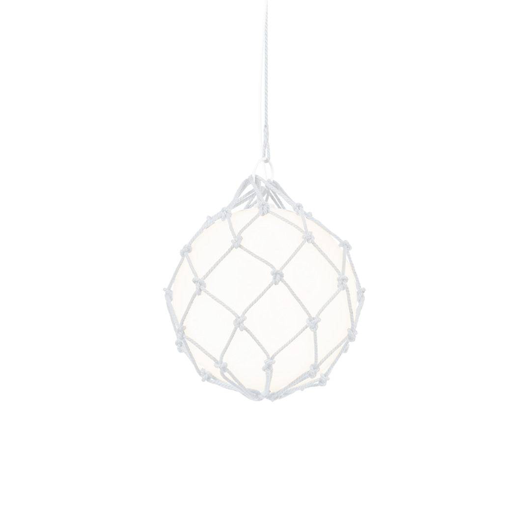 Fisherman - Utelampa Tak | Pendel | Storlek: Ø300 - Small | Färg: Vit | Ljuskälla: E27 - 8W LED | 806 Lumen | 2700K (L70067) (Ø300 - Small)
