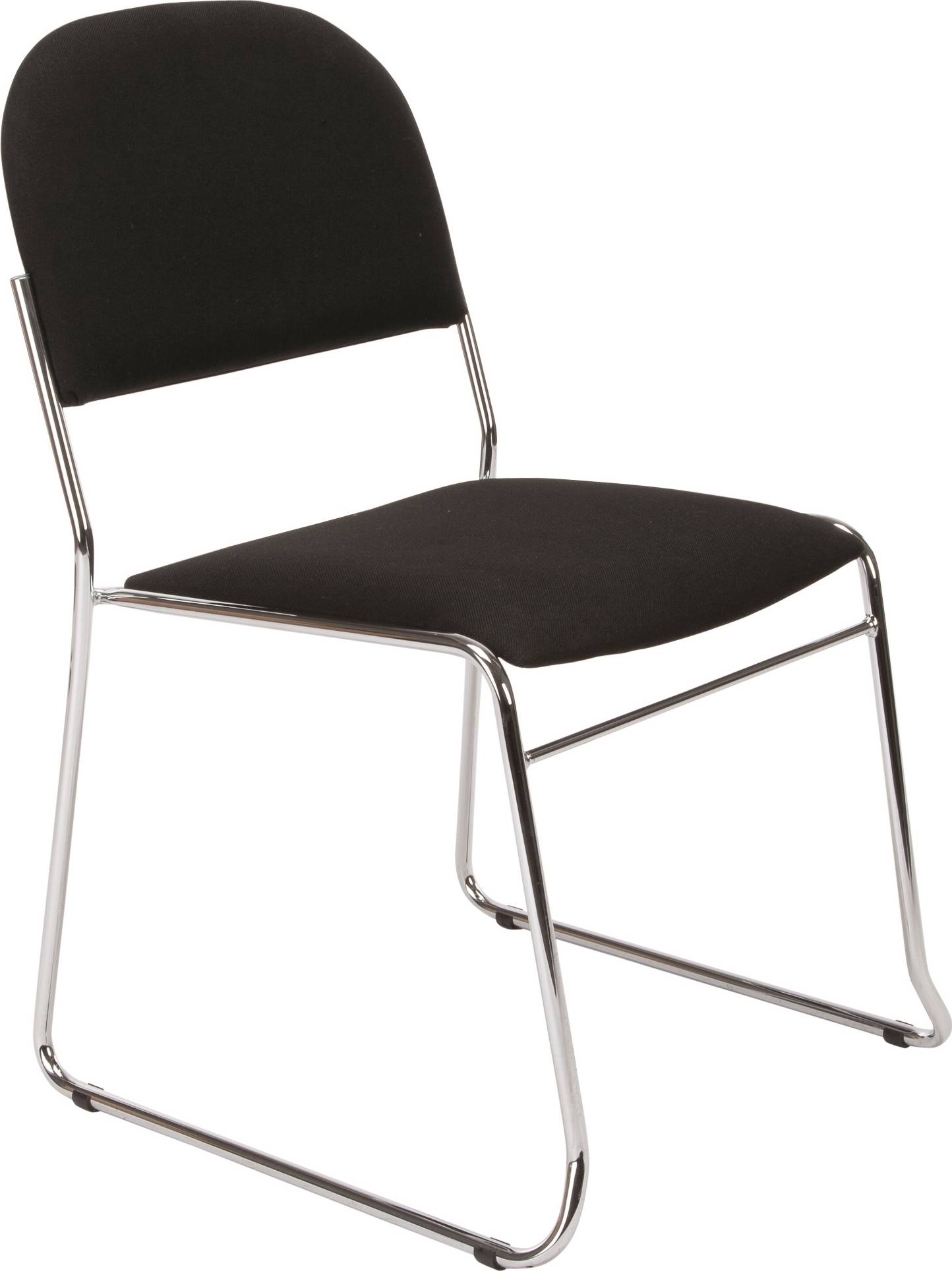 Vannes konferencestol, stof, sort