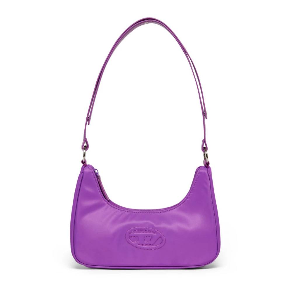 Diesel 1DR-Iconic Skuldertaske - Tasker - Dame - Lilla - ONE SIZE - Uld