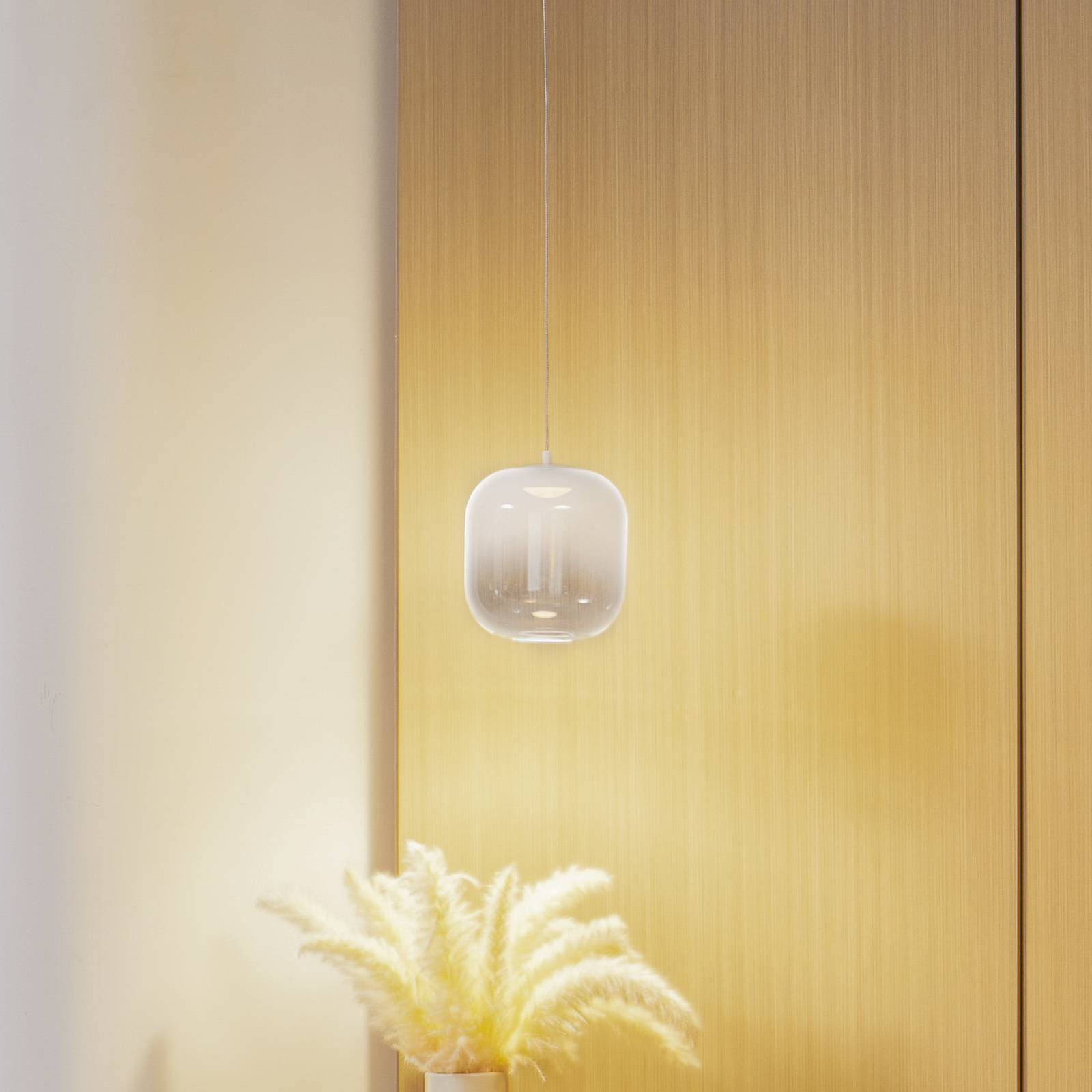 Pendellampa Avelinra Lucande, Vitt / opal, Vardagsrum / matsal, Glas, Modern