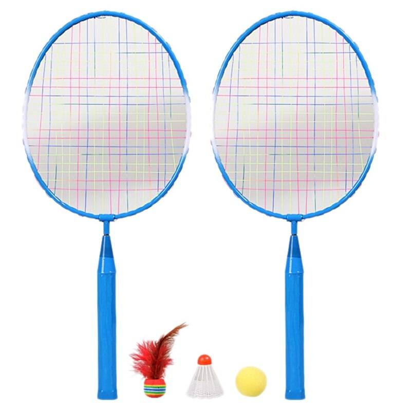 Badmintonracket Set 2 Spelare + 3 Bollar