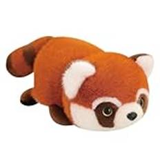 Katutude vändbar plyschleksak röd panda, vändbar röd panda plysch söt plyschleksak docka, mjuk panda mjukisdjur röd panda tecknad reversibel röd panda gosedjur för pojkar flickor