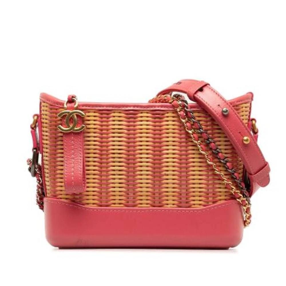 Chanel Vintage Pre-owned Gabrielle Skuldertaske - Vintage - Dame - Lyserød - ONE SIZE - Uld