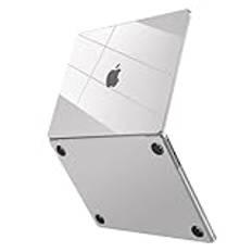 MOSISO Kompatibel med MacBook Air 13 tum fodral 2024 2023 2022 M3 A3113 M2 A2681 Touch ID, Surpass Natural Beauty skyddande hårt skal i plast för MacBook Air 13,5 tum fodral, kristallklart