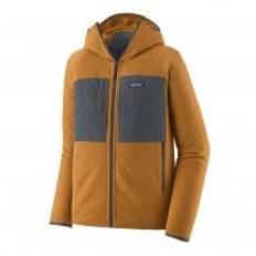 Fleece med lynlås til mænd Patagonia M's R2 TechFace Hoody (Raptor Brown)