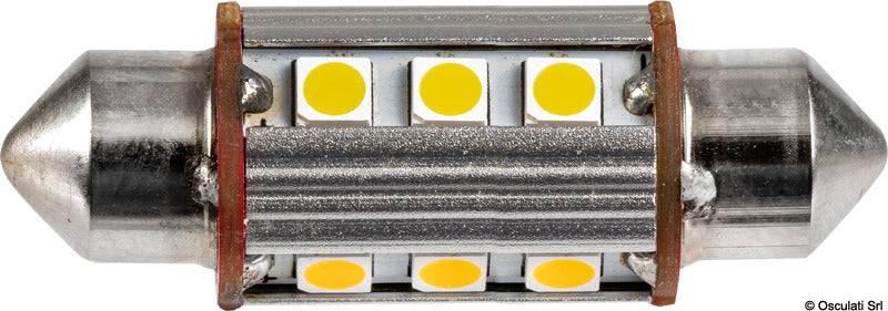 Festoon LED-pærer, 39 mm, 12 V, 3000 K, 2,5 W, 2 stk.