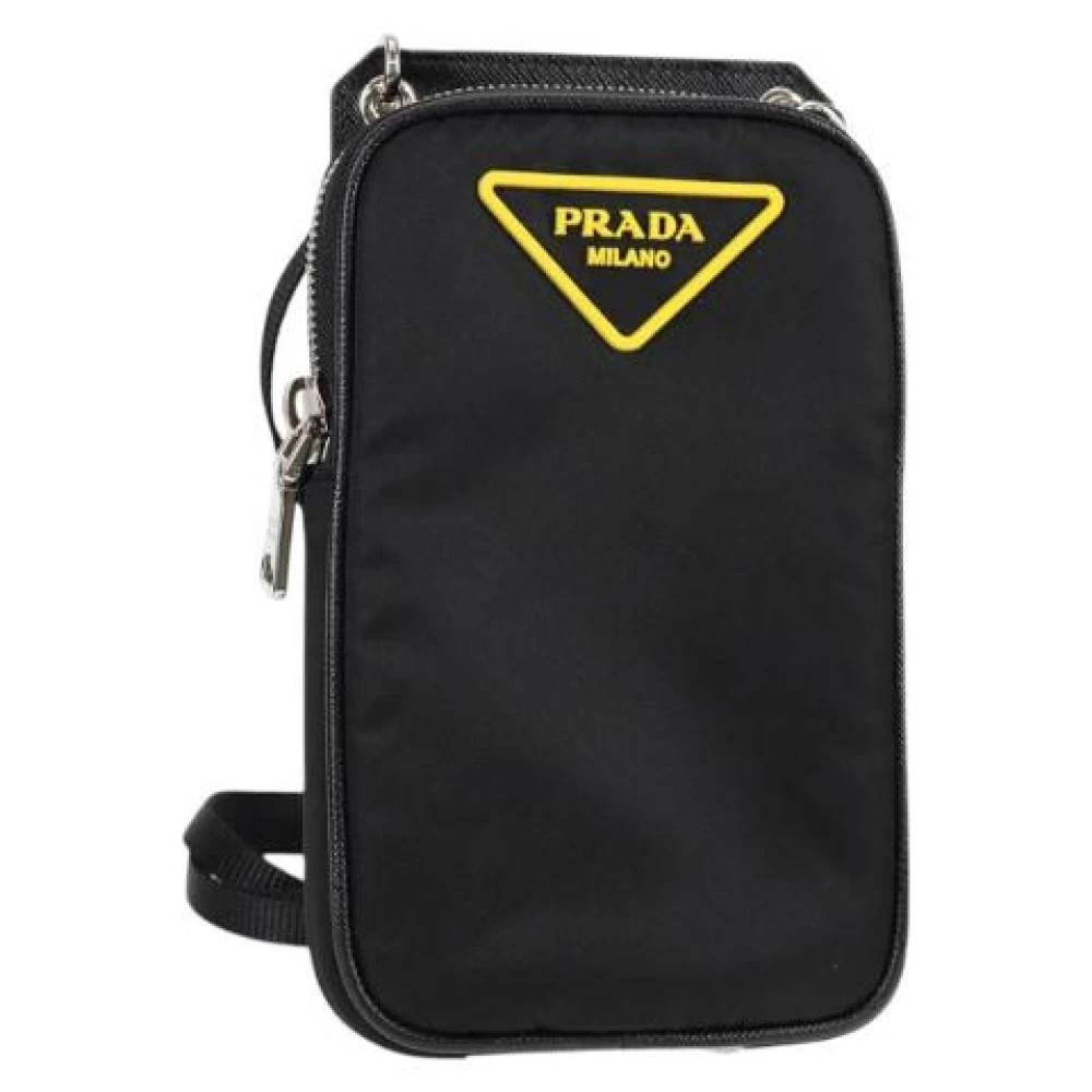 Prada Vintage Pre-owned Laeder prada-tasker - Vintage - Dame - Sort - ONE SIZE - Uld