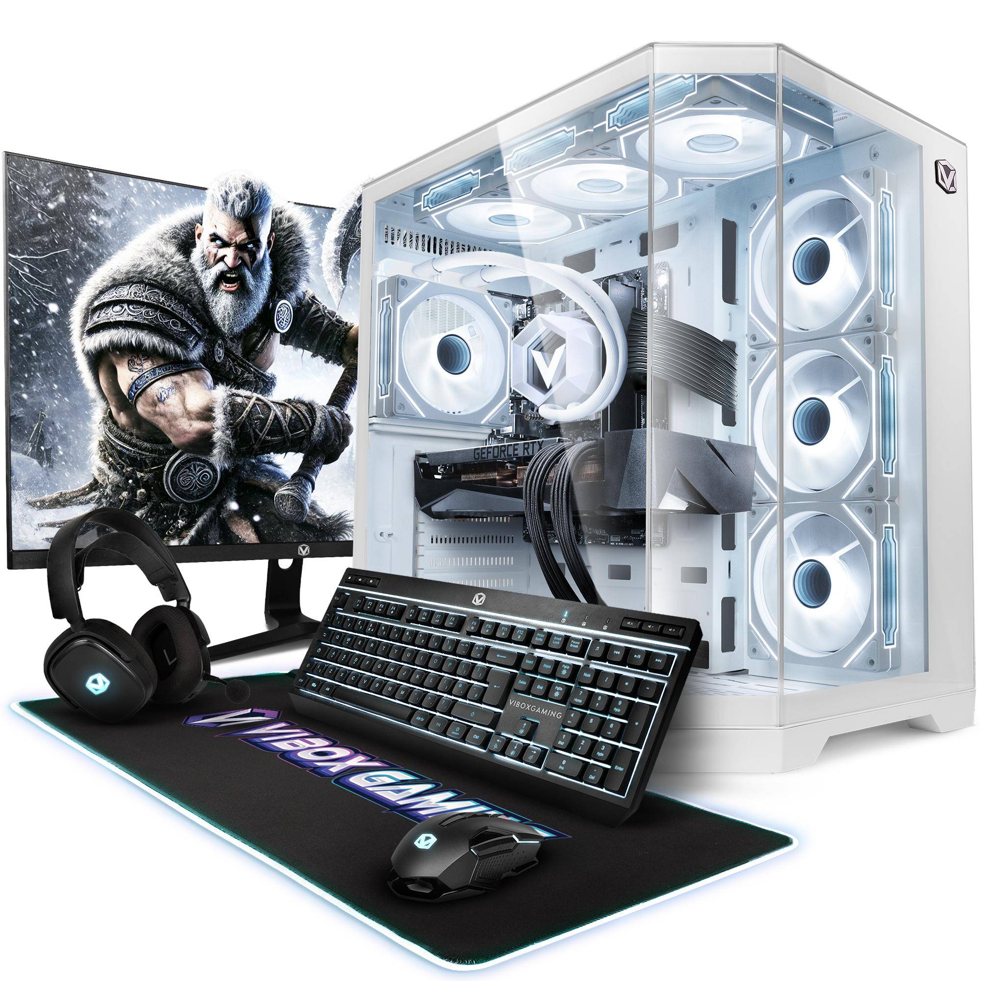 Vibox IX-595 Speldator Komplett • 27  Skärm • AMD Ryzen 7 7800X3D • Nvidia RTX 5080 16GB • 32GB RAM • 1TB NVMe SSD • Windows 11 • WiFi