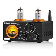 Douk Audio ST-01 PRO HiFi-Verstärker, 200W Mini Röhrenverstärker mit Bluetooth 5.0, VU-Messer, USB DAC Koaxialer/optischer Eingang (ST-01PRO)