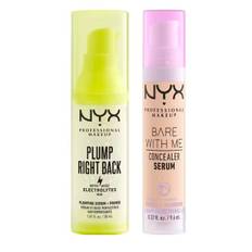 NYX Plump Right Back Primer + Serum & Bare With Me Concealer Serum Vanilla 30 ml + 9,6 ml