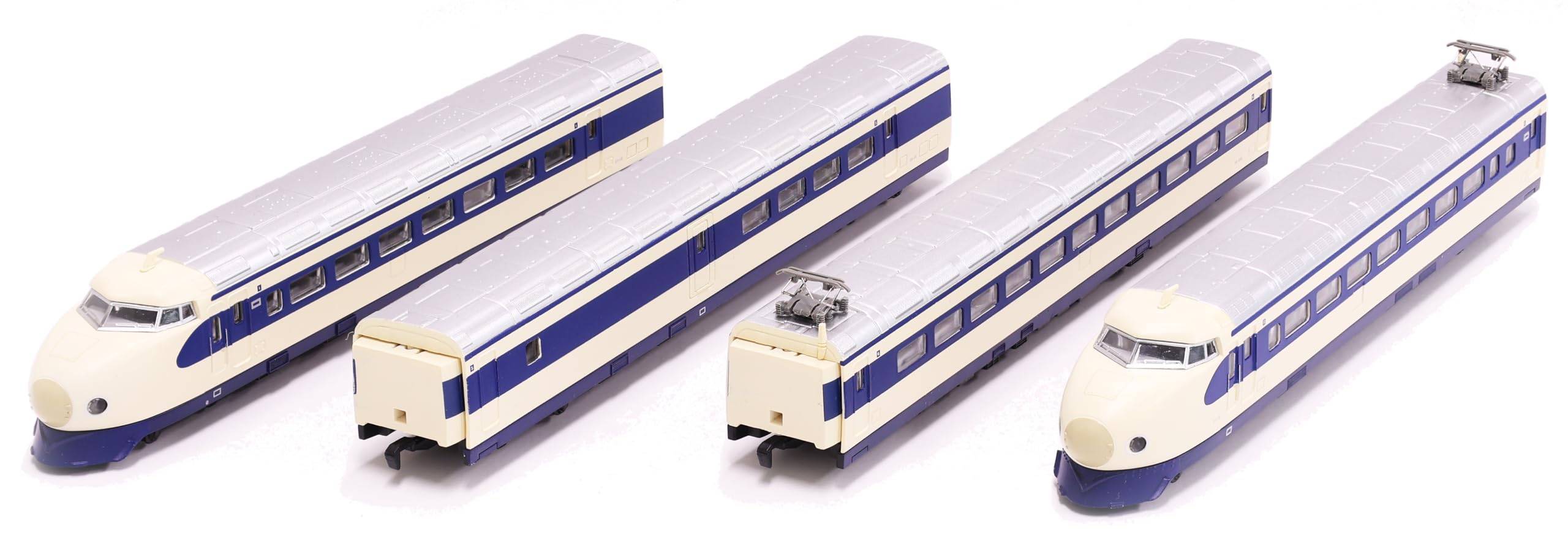 Rokuhan Z Gauge JNR 0 Series Shinkansen Early Model Basic Set Model Train Hikari 4-Car T020-2
