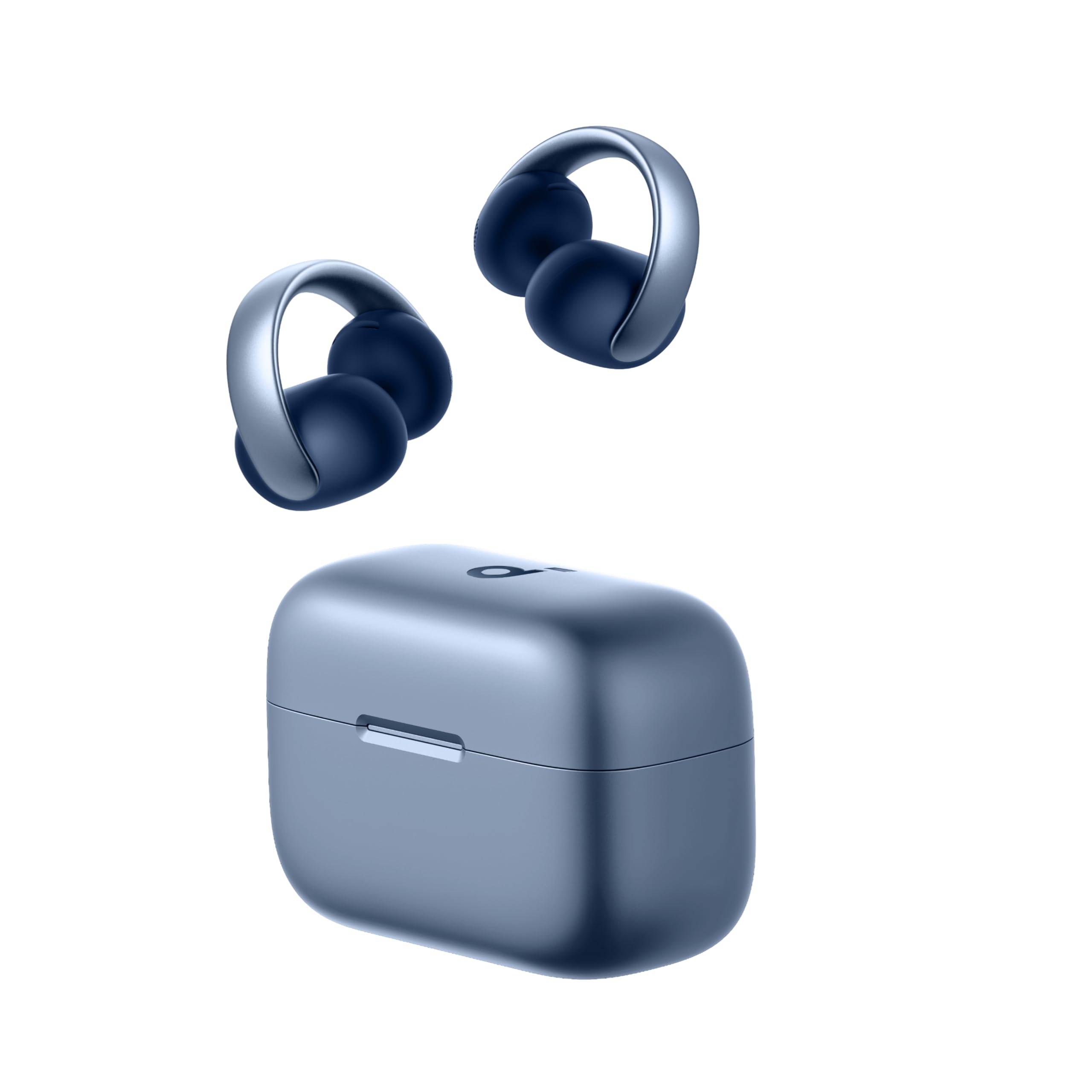 Anker Soundcore AeroClip Wireless Earbuds with Ear IP55 Dust and Water Up to 32 Hours of Sky Blue (Bluetooth 5.4) [Open-Ear Cuffs, Resistant,