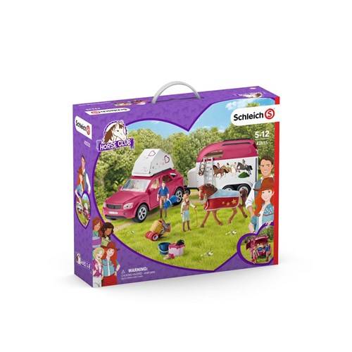 Schleich Äventyr med bil och hästsläp