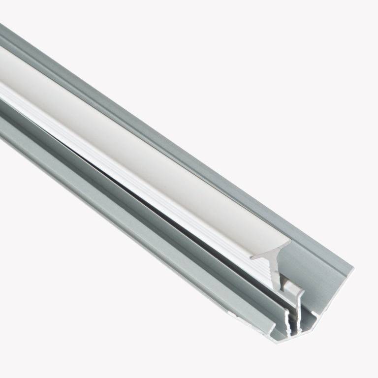TO-DELT Indv.hjørnel. HVID alu. 90gr.