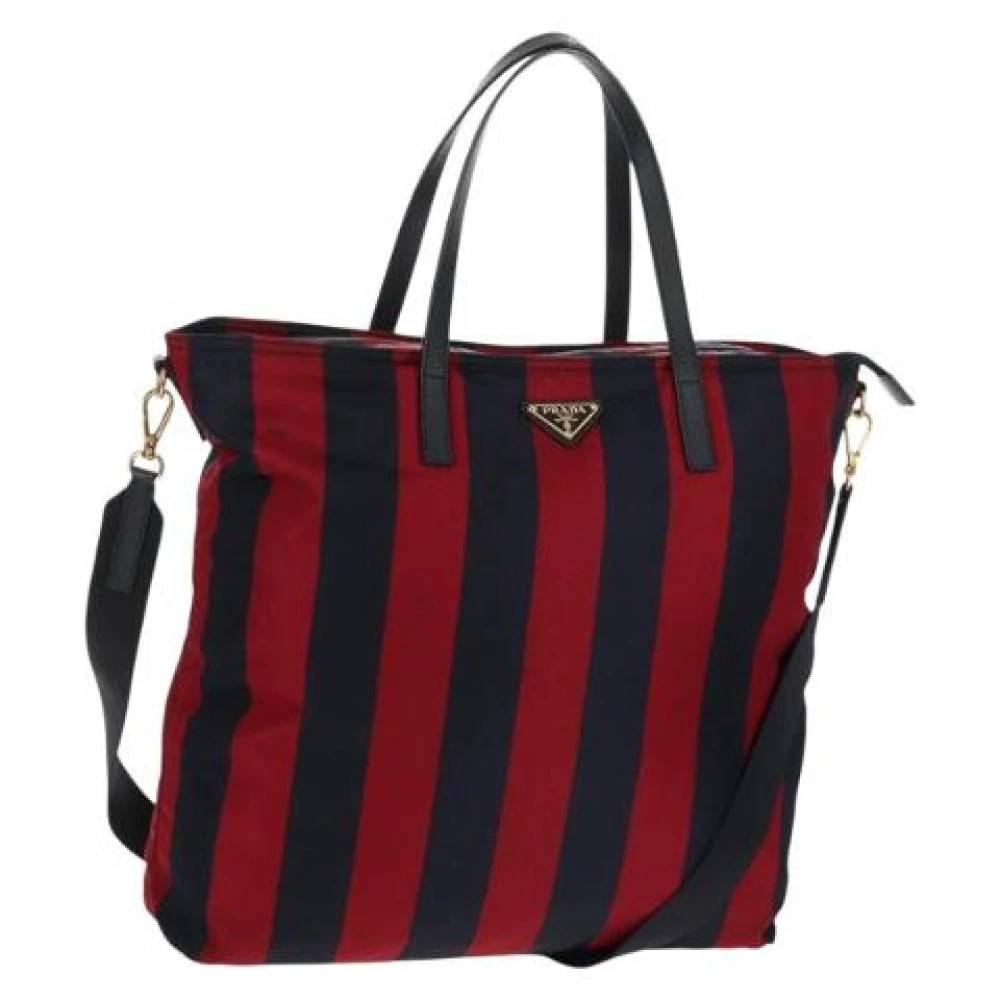 Prada Vintage Pre-owned Vintage Nylon Tote - Vintage - Dame - Flerfarvet - ONE SIZE - Nylon
