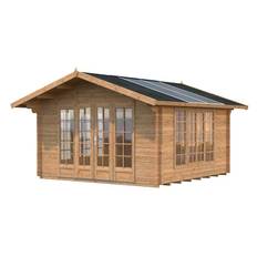 Stuga Palmako Irene 13,9 m2 Brun dippad