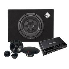 Rockford Fosgate R250X4 med R2S-1X10 baslåda och Prime-kitsystem