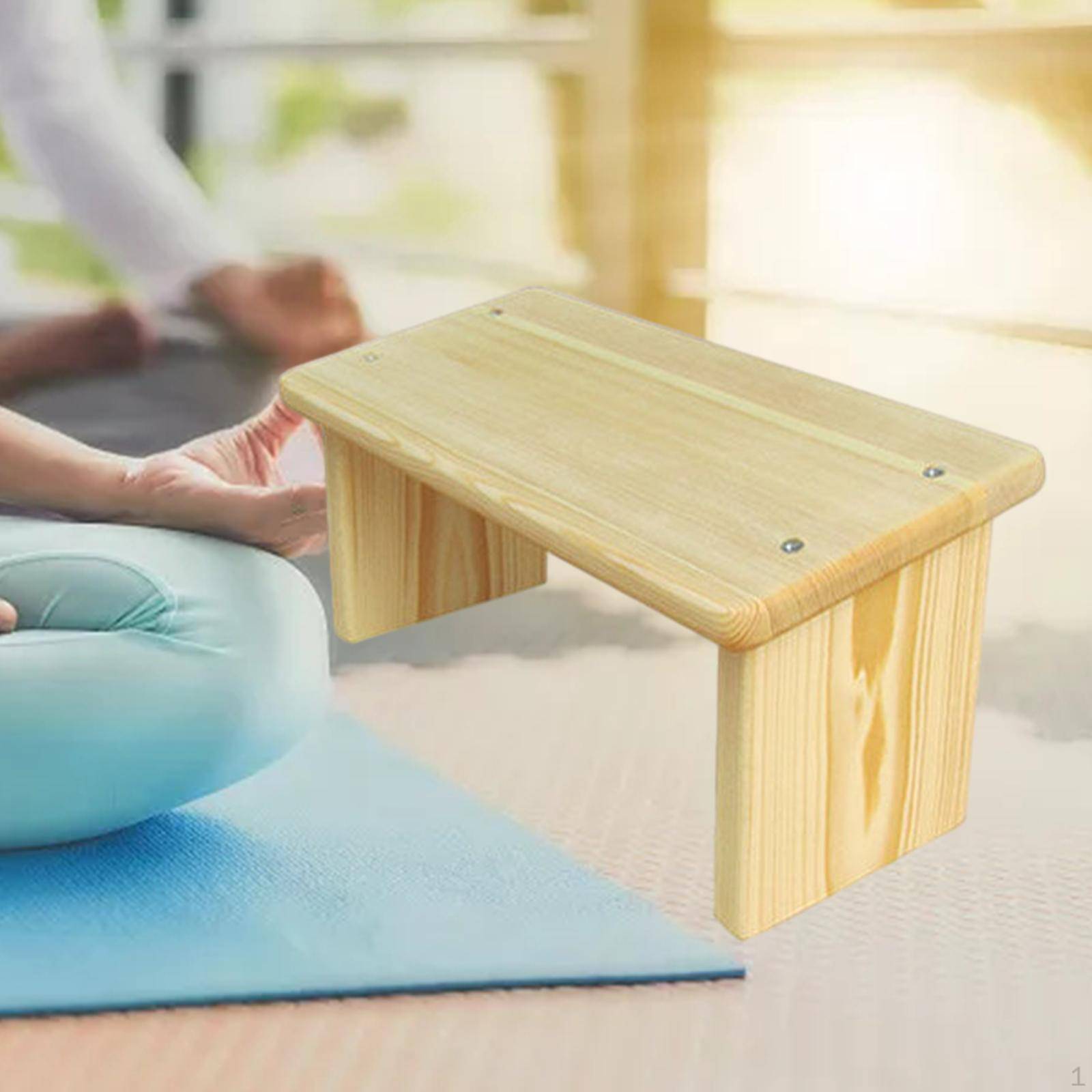 Meditationssits för förbättrad träning Bekväm yogapall Mindfulness i trä