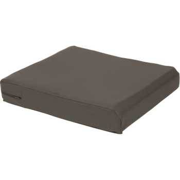 Trykaflastende vandtæt siddepude til kørestol, 42,5 x 45 x 8 cm (B x D x H).