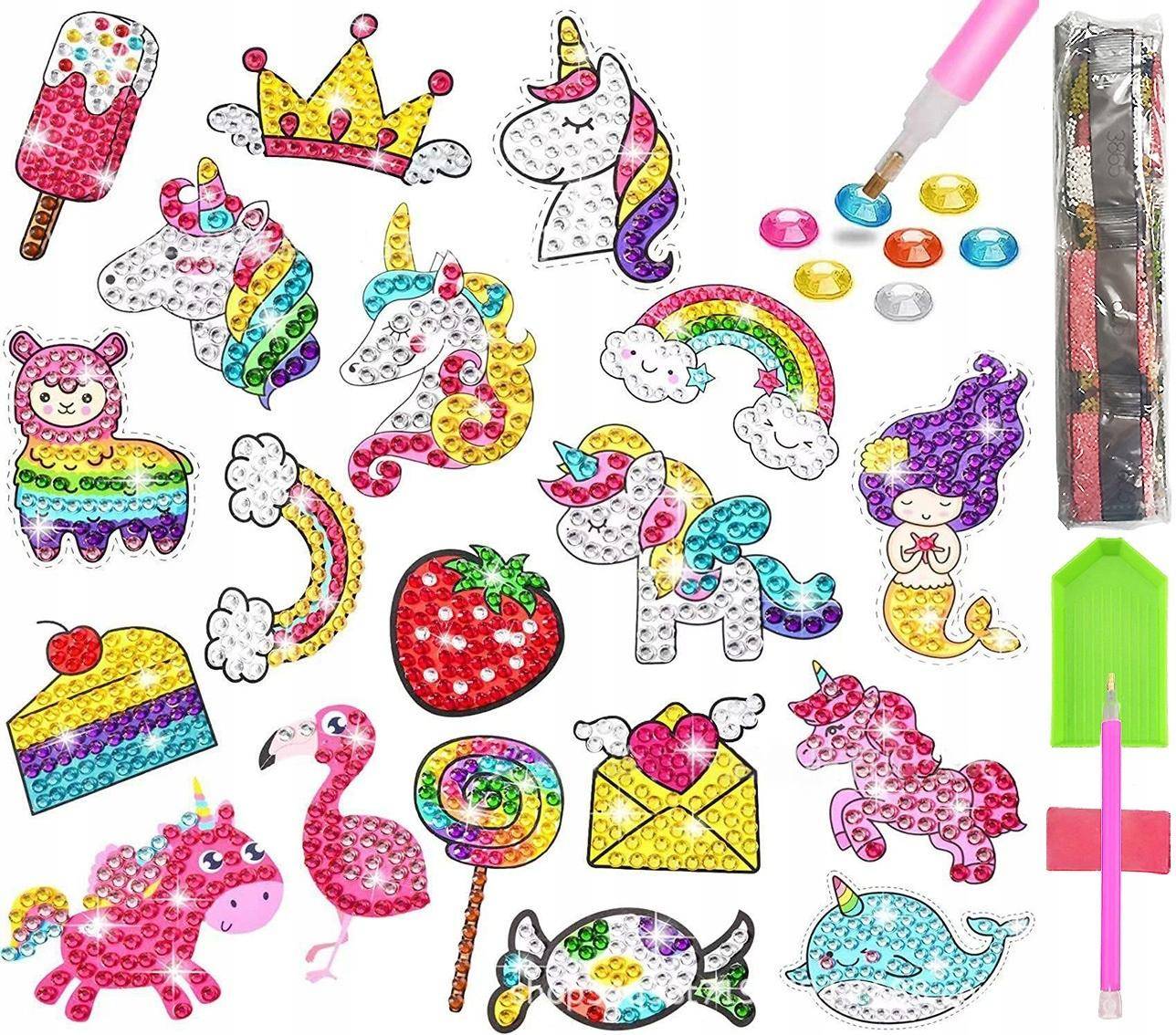 5D Diamond Embroidery Children's Set Of Puzzle Stickers