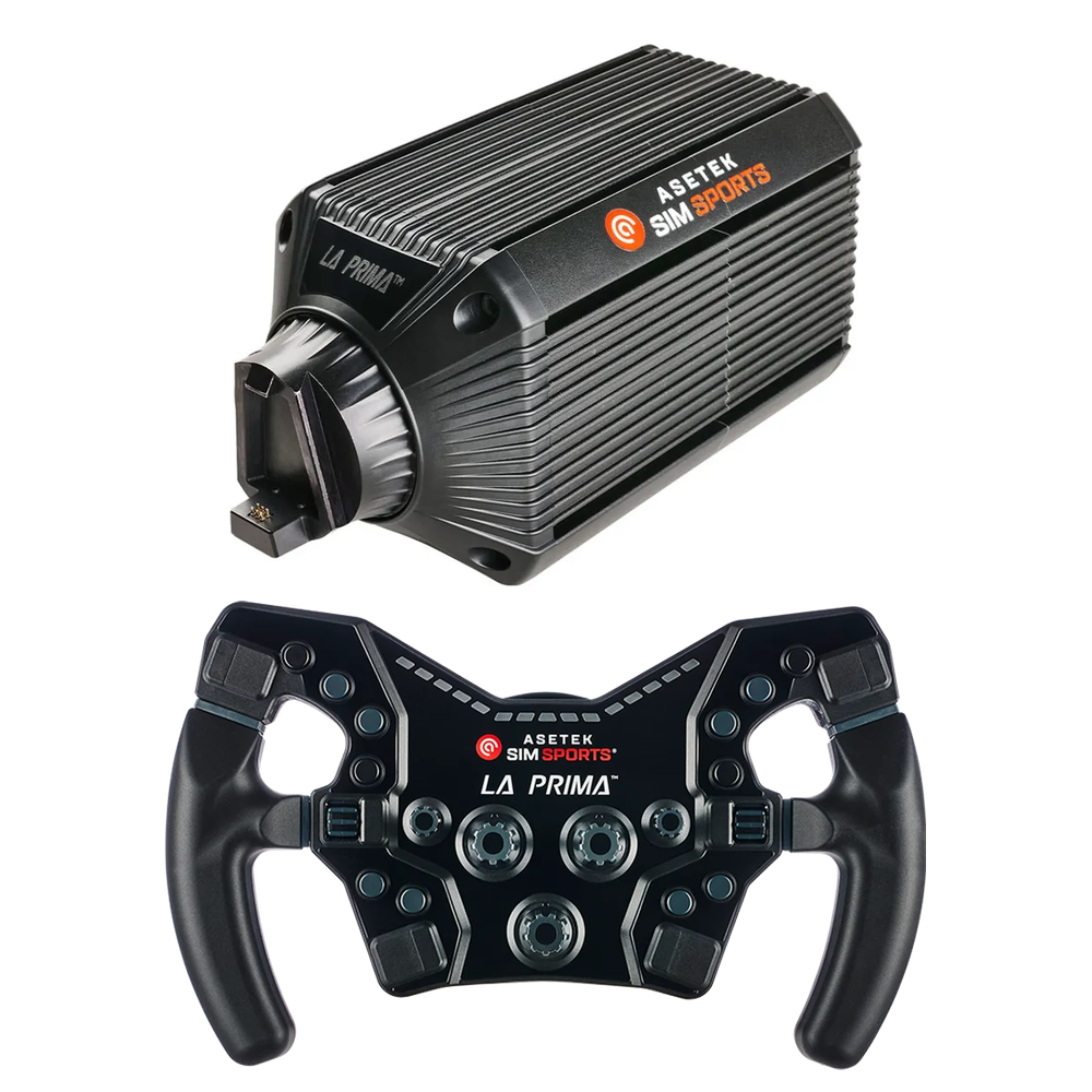 Asetek Racing La Prima 12 Nm Wheel Base + Formula Steering Wheel Bundle