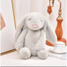 Original Jellycat stor Bonnie kanin dukke sød kanin dukke til børn baby beroligende plys legetøj gave Grå Kanin