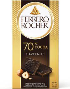 Ferrero Rocher Mörk Chokladplatta med Hasselnötter 90 g